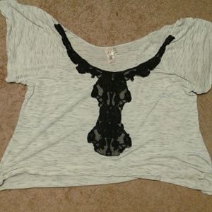 Plus size women's off the shoulder top